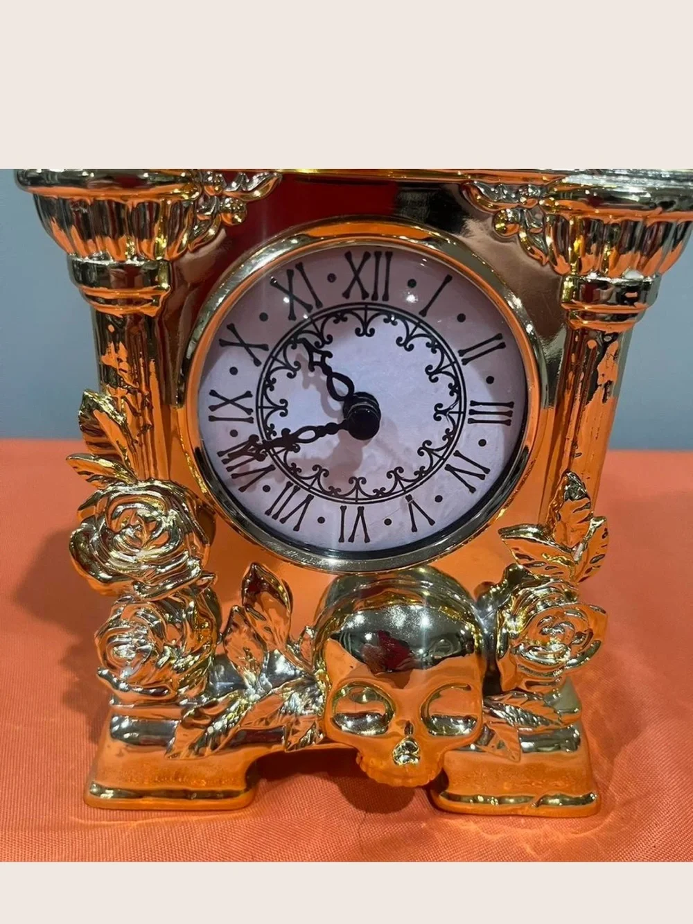 Bath & Body Works Gold Tabletop Decorative Clock